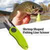 Shrimp Shaped Fishing Line Scissor Fishing Tackle Fold Scissor Fishing Line Cut Clipper