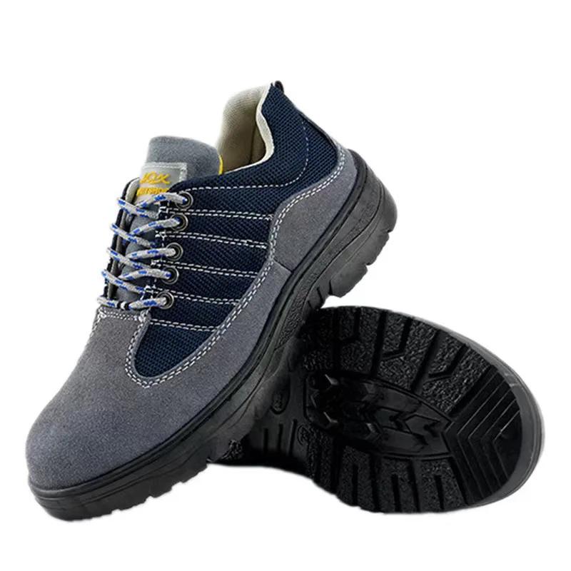 Large Size Men's Safety Shoes Anti Smashing Puncture-proof Men Anti Spark Work Shoes with Protection Anti Slip Safety Boots New