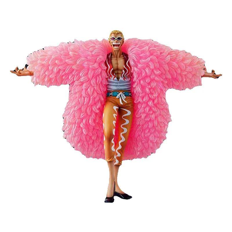 26cm One Piece Anime Figures Oka Shichibukai Donquixote Doflamingo Action Figure PVC Statue Model Toys Doll Birthday Gift