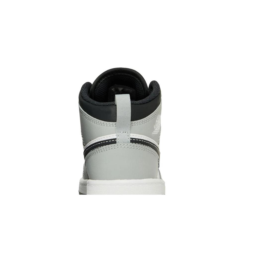Air Jordan 1 Mid PreSchool 'Light Smoke Grey' (Unisex) Light Smoke Grey / White / Anthracite Kids' Basketball Shoes 640734 078