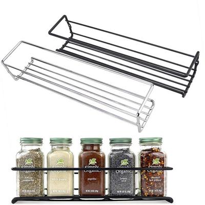 1/4Pcs Organizador de prateleira de especiarias montado na parede, à prova de ferrugem, resistente à corrosão, forte carga*, ventilado, prateleira de armazenamento de cozinha
