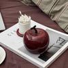 Light Luxury Advanced Creative Apple Ceramic Toothpick Storage Jar Personality Living Room High Appearance Decorative Ornament
