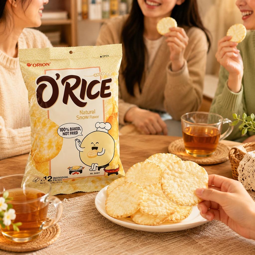 Orion Original‑Flavored Rice Cakes 129.6g Original‑flavor Crispy Rice Snacks