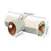 3 Holes Foldable Funny Pet Tunnel Cats for Play Training Toys for Rabbit Tunn