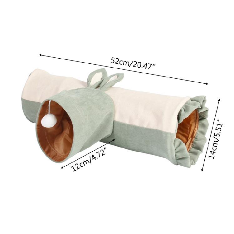 3 Holes Foldable Funny Pet Tunnel Cats for Play Training Toys for Rabbit Tunn