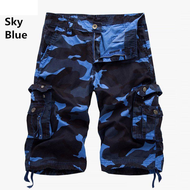 Durable And Comfortable Men's Tactical Military Army Camouflage Cargo Shorts With Multiple Pockets