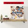 Curry Customize Your Name Diamond Painting Round Diamond Diy Frameless Holiday Artwork Suitable For Home Office Wall Decoration