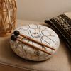 Steel Tongue Drum 8 Tone Marble 17x13cm Mallets