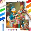 Donald Duck Gift Box Digital Oil Painting Art Kit Hand Painted Home Decor