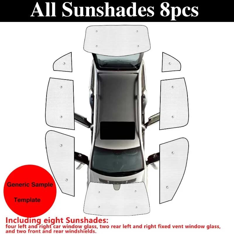 For Trumpchi GAC GS8 2024 Accessories ~ Car Windshield Visor Full Window Sun Protection Anti-UV Shaby Sunshades Stickers
