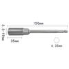150mm Wrench Extension Sleeve Lengthen Hexagon Nut Driver Socket Wrench  For Electric Screwdriver