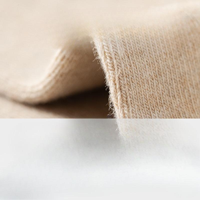 Pure Cotton Women's Autumn Thickened Loose Mid-calf Socks, Antibacterial, Sweat-absorbing and Deodorizing Solid Color Autumn and Winter Socks