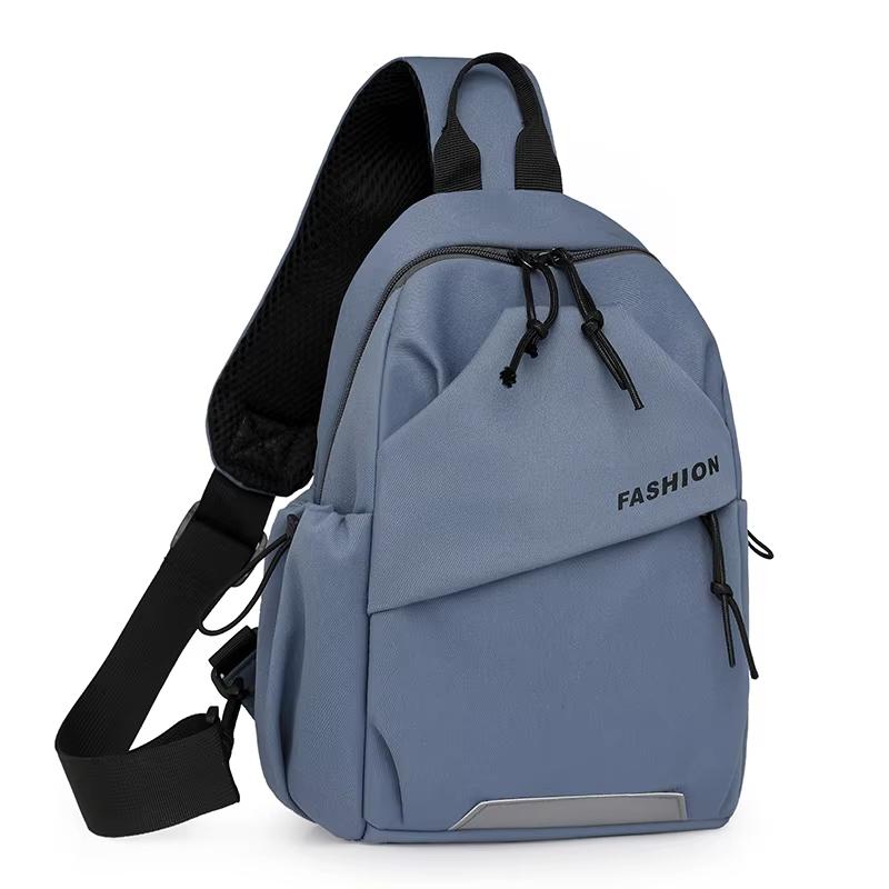Fashi Nyl Messenger Bag, Unisex Brusttasche, Verstellbarer Schultergurt, Reißverschluss, Geeignet für Outdoor, Sport, Pendeln