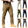 Herren Cargo-Hose Outdoor Mehrere Taschen Reißverschluss Leichter Strapazierfähiger Stretchstoff Hose