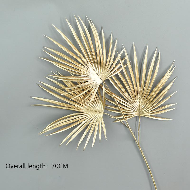 Artificial Flowers for Golden Leaves Grass PE DIY Indoor Outdoor Home Garden Party Room Bedroom Wedding Table Centerpiece Decor