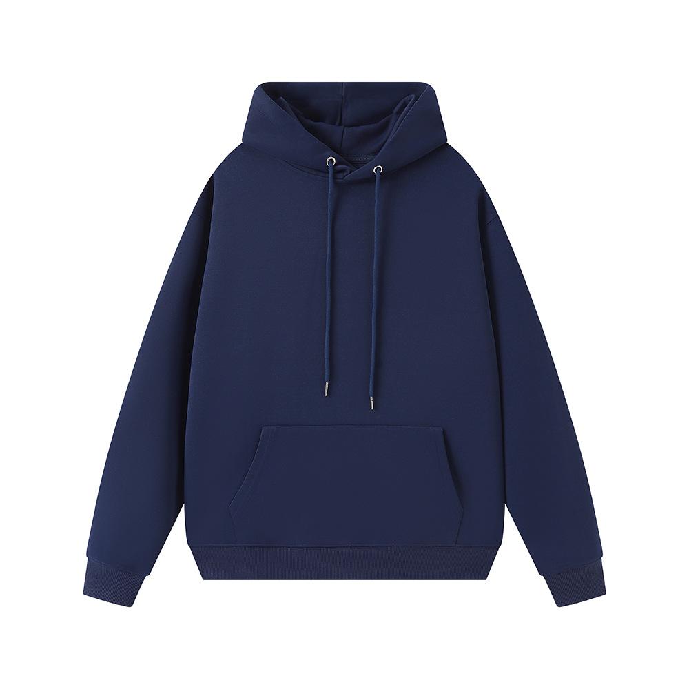 

Autumn Winter 330g 7A Antibacterial Cotton-Like Hoodie for Men Youthful Popular Solid Color Minimalist Versatile Fashion Unisex Hoodie S