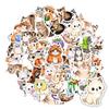 35pcs-50pcs Cute Animals Stickers Cartoon Cute Illustrations Animal Stickers Stickers For DIY Phone Guitar Laptop