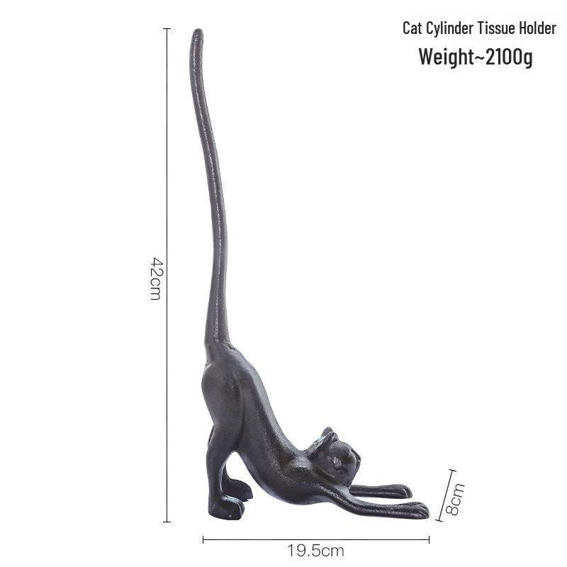 Nordic Cast Iron Paper Towel Holder for Restaurant and Kitchen Decor