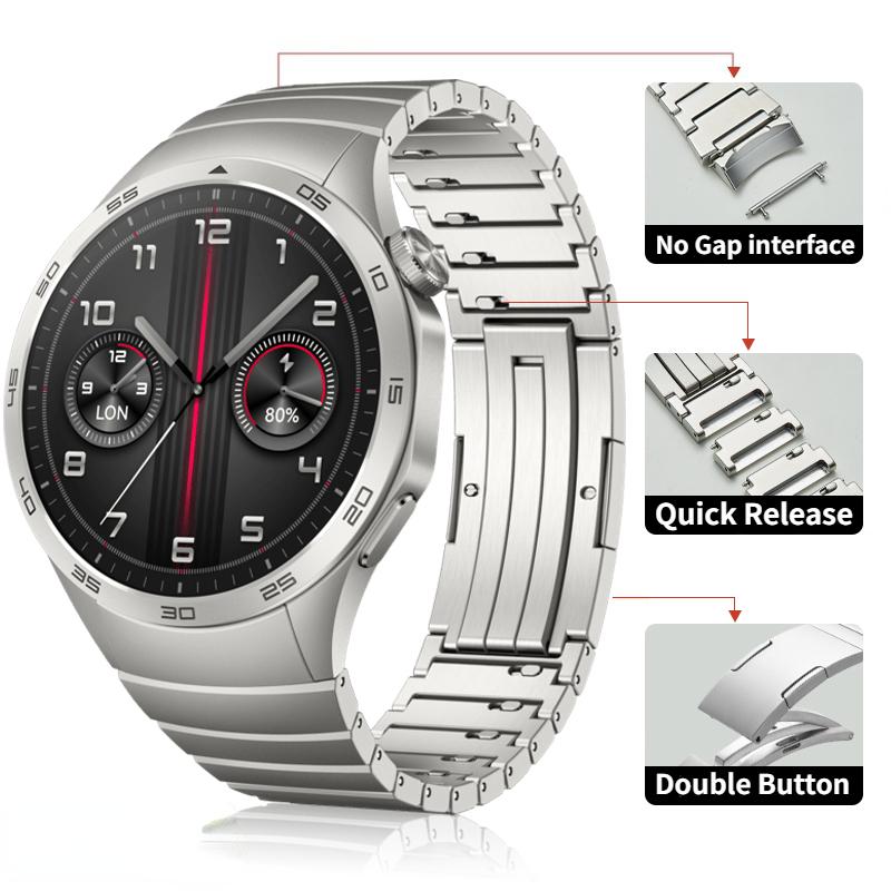 

No Gap Metal Band For Huawei Watch GT4 46mm Official Stainless Steel Quick Release Bracelet Wristband Huawei Watch GT5 46mm Band Huawei GT5 46mm