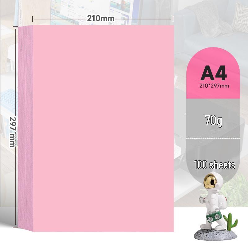 

Розовая офисная бумага для печати A3/A4, 70 г/м², 500 листов - Одна пачка