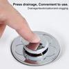 Bathroom Stainless Steel Pop-Up Bounce Core Basin Drain Filter Hair Catcher Shower Sink Strainer Bath Stopper Bathroom Tool