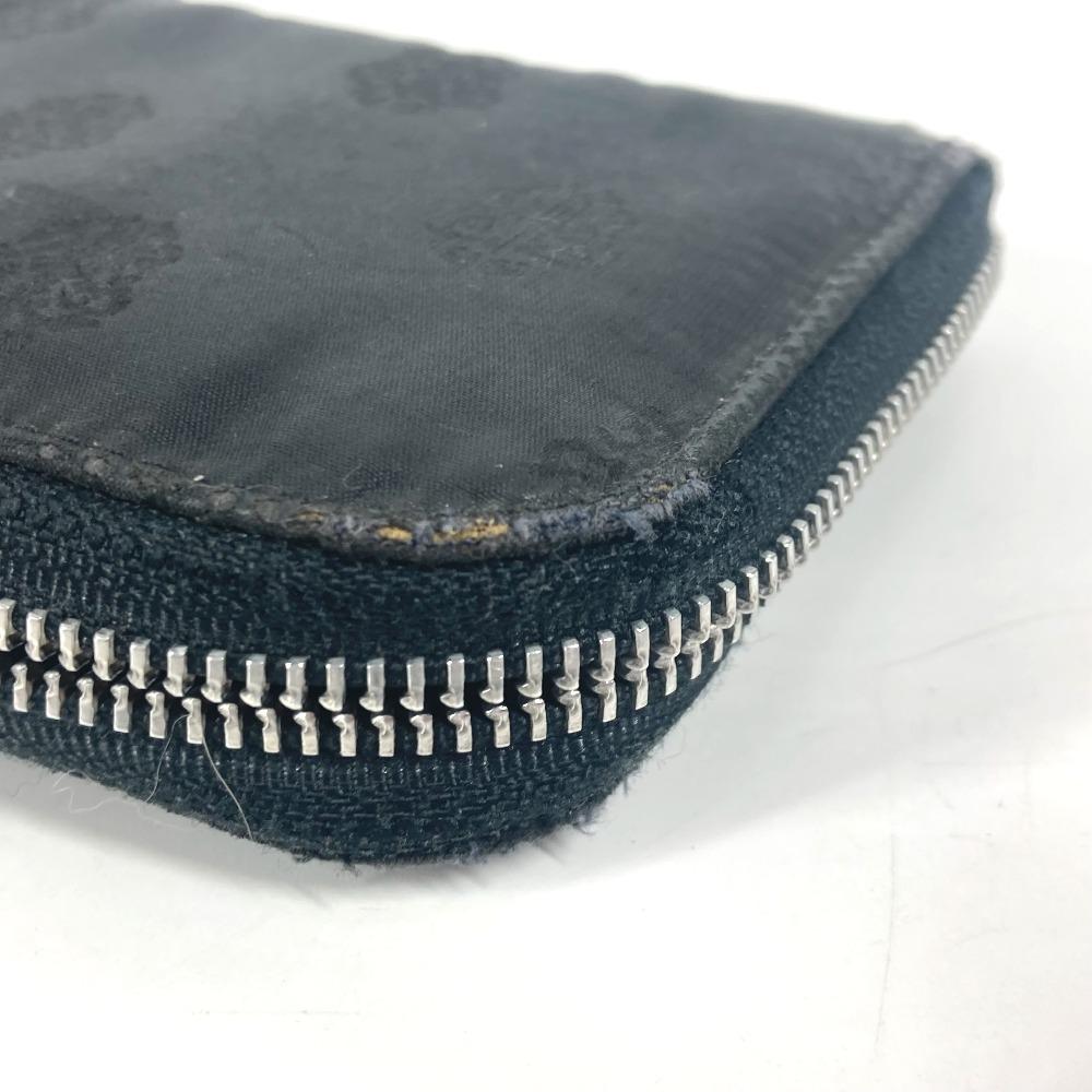 CHROME HEARTS logo Zip Around Long Wallet Long Wallet Nylon Black