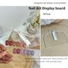 1 Stück Unregelmäßiges Acryl Nail Art Falsche Spitzen Display Board Transparent Nagel Gel Lack Displayständer Maniküre Ausstellungsregal