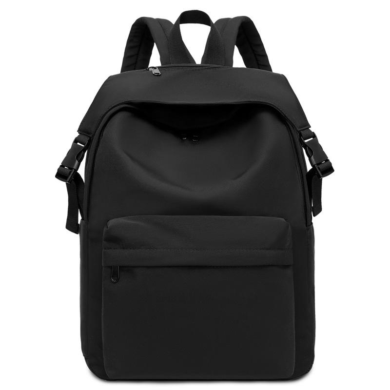New Simple Travel Bag Solid Color Backpack Casual Outdoor Large Capacity Backpack Small Fresh Student Schoolbag