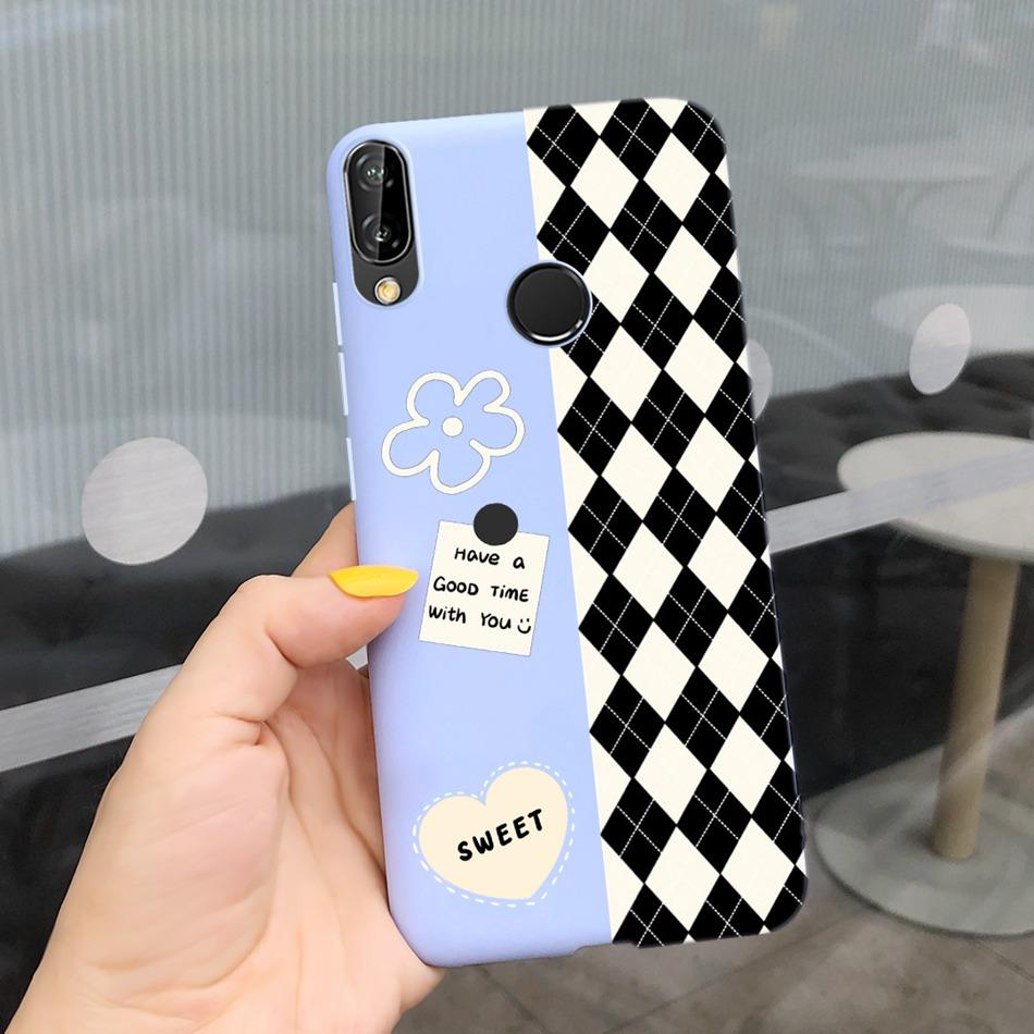 For Huawei P20 Lite Case Nova 3e ANE-LX1 ANE-LX2 Cute Cartoon Candy Color Silicone Phone Cases For Huawei P20lite Soft TPU Cover