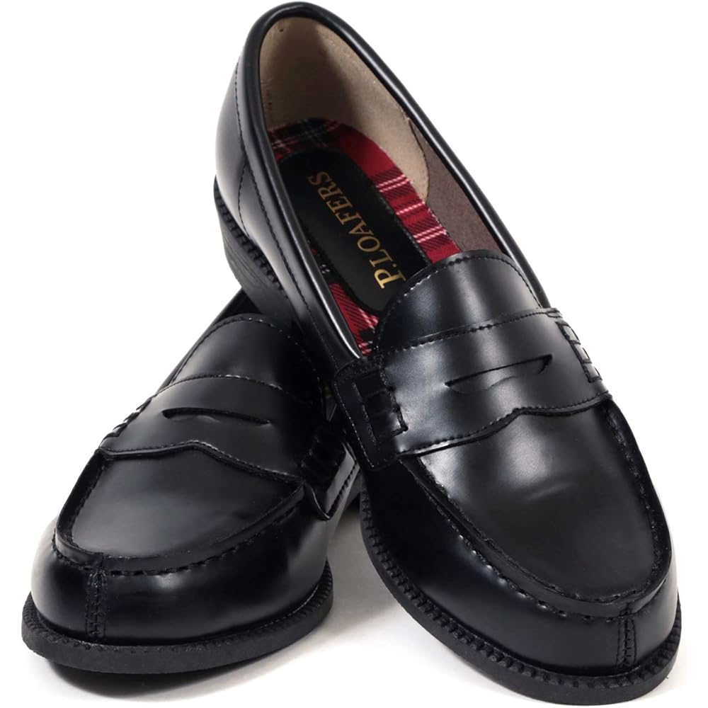 Akiriko Basic Loafers Antibacterial Moisture-Wicking Large Size Black 26.5cm
