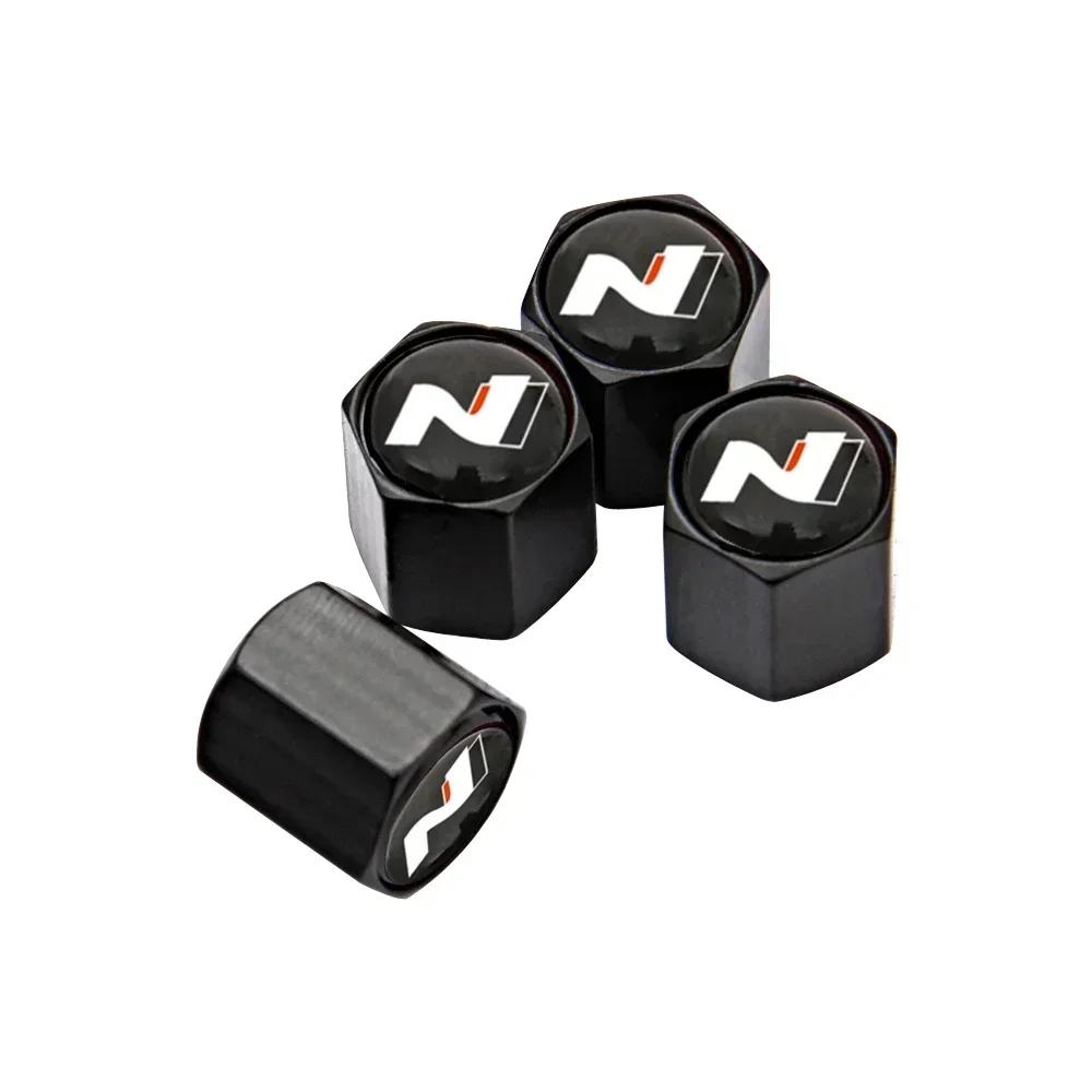 4pcs Car Wheel Valve Caps Tire Stem Dust Cover for Hyundai Elantra Accent Sonata I35 I20 I30 Azera Santa Genesis Tiburon Styling E3