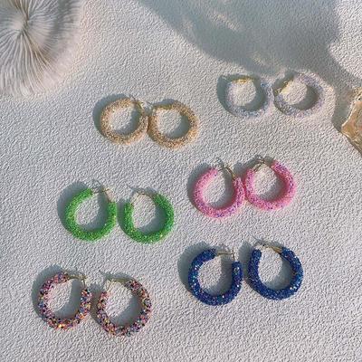 Bunte Strass-Temperament-Ohrringe: Exquisite Ohrringe für Damen