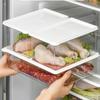 Transparent Plastic Refrigerator Storage Box Drawer Crisper Food Vegetable Egg Box Kitchen Hanging Storage Box Shelf Box