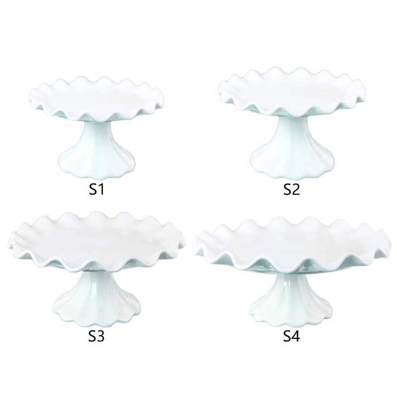 Unique High Footed Plate Dessert Display Holder Ceramic Cake Display Plate Produced For Presentation Of Sweet