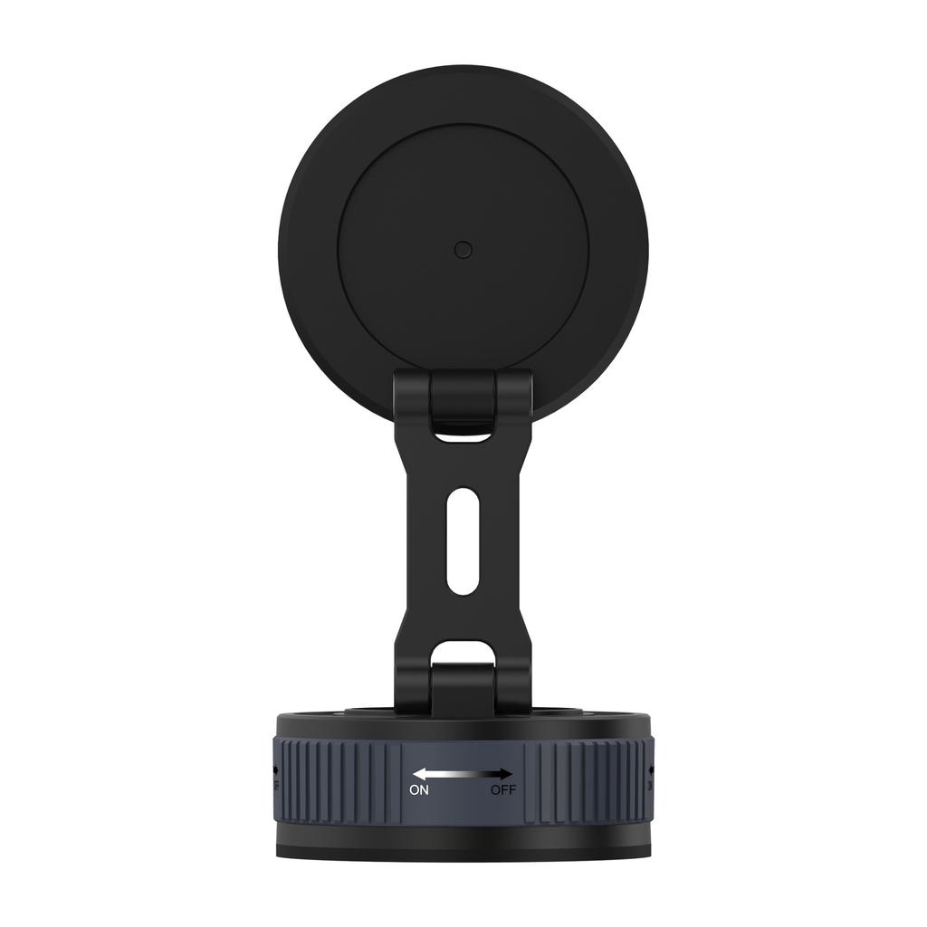 Foldable Car Magnetic Phone Holder Vacuum Suction Stand 720° Rotation For Car Center Control Screen Tesla iPhone Samsung Xiaomi