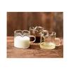 Shot Glasses Espresso Parts Double Spouts Milk Cup Clear Glass (Clear Glass-1Pack)