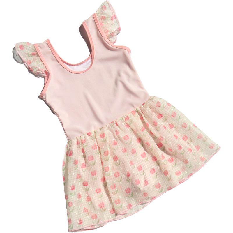 Girls' 2025 Princess One-Piece Swimsuit for Toddlers & Babies
