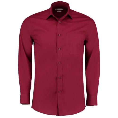 Kustom Kit Mens Long Sleeve Poplin Shirt