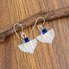 Natural Tanzanite Gemstone 925 Sterling Silver Jewelry Handmade Earrings 1.19" EE-65-5