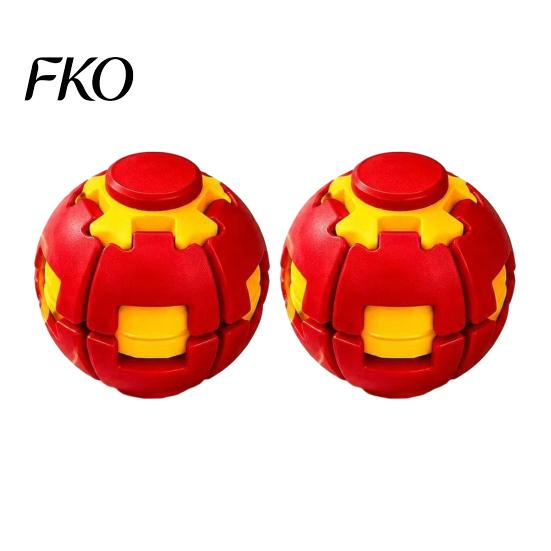 Durable Fidget Spinner 1/2Pcs 3D Printed Press Rotating Ball, Stress Relief Quiet Spinning Toy for Kids Adults, Ball Toy, Decompression Gadget