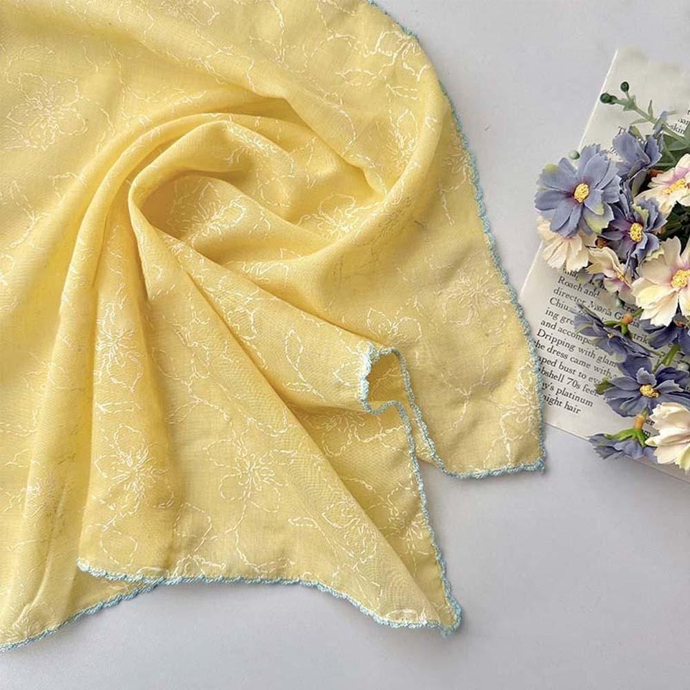 Breathable Floral Patterned Headscarf Sunshade Square Handkerchief Small Square Scarf  Women Style 9