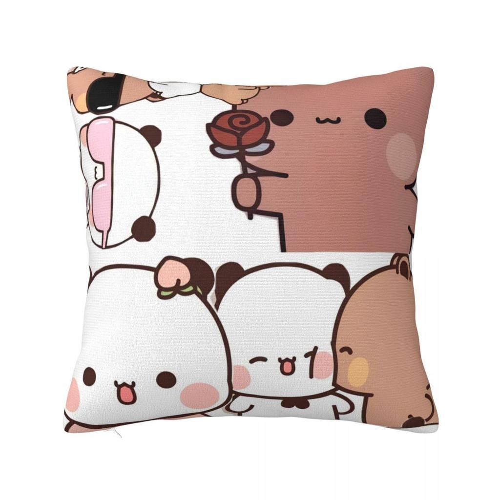 Bubu Dudu Cute Cartoon Bear Character Pillow Cover Kawaii Panda Cute Pillow Case Soft Cushion Cover Pillowcases For Sofa