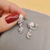 Newlywed Necklace and Earrings Set - Simple and Elegant Wedding Dress Accessory Set
