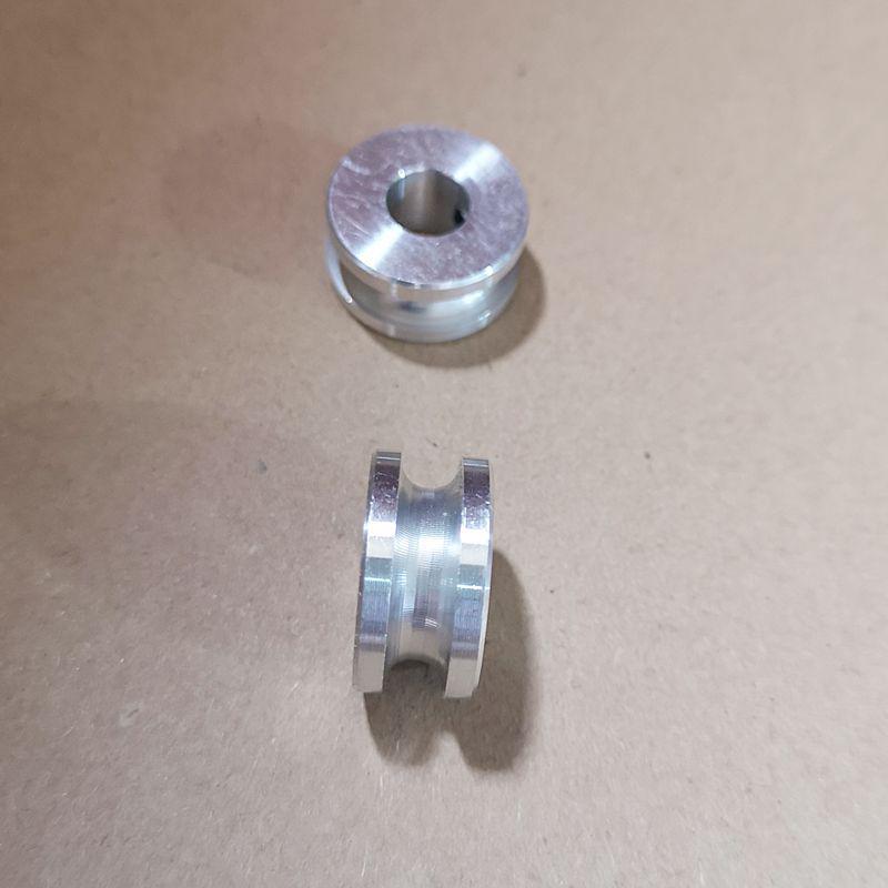 Aluminum Alloy Single Groove Pulley for Lathe Non-Powered Spindle Wheel Motor Model (PU Round U Groove Pulley)