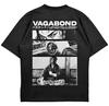 Vagabond T-Shirt Retro Vintage 90er Samurai Manga T-Shirt Oberteil Kleidung Kurzarmshirt Herren Damen für Frühling und Sommer