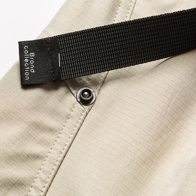 Fashion Summer Calf-length Pants for Men Clothes Thin Casual Elastic Waist Short Pants