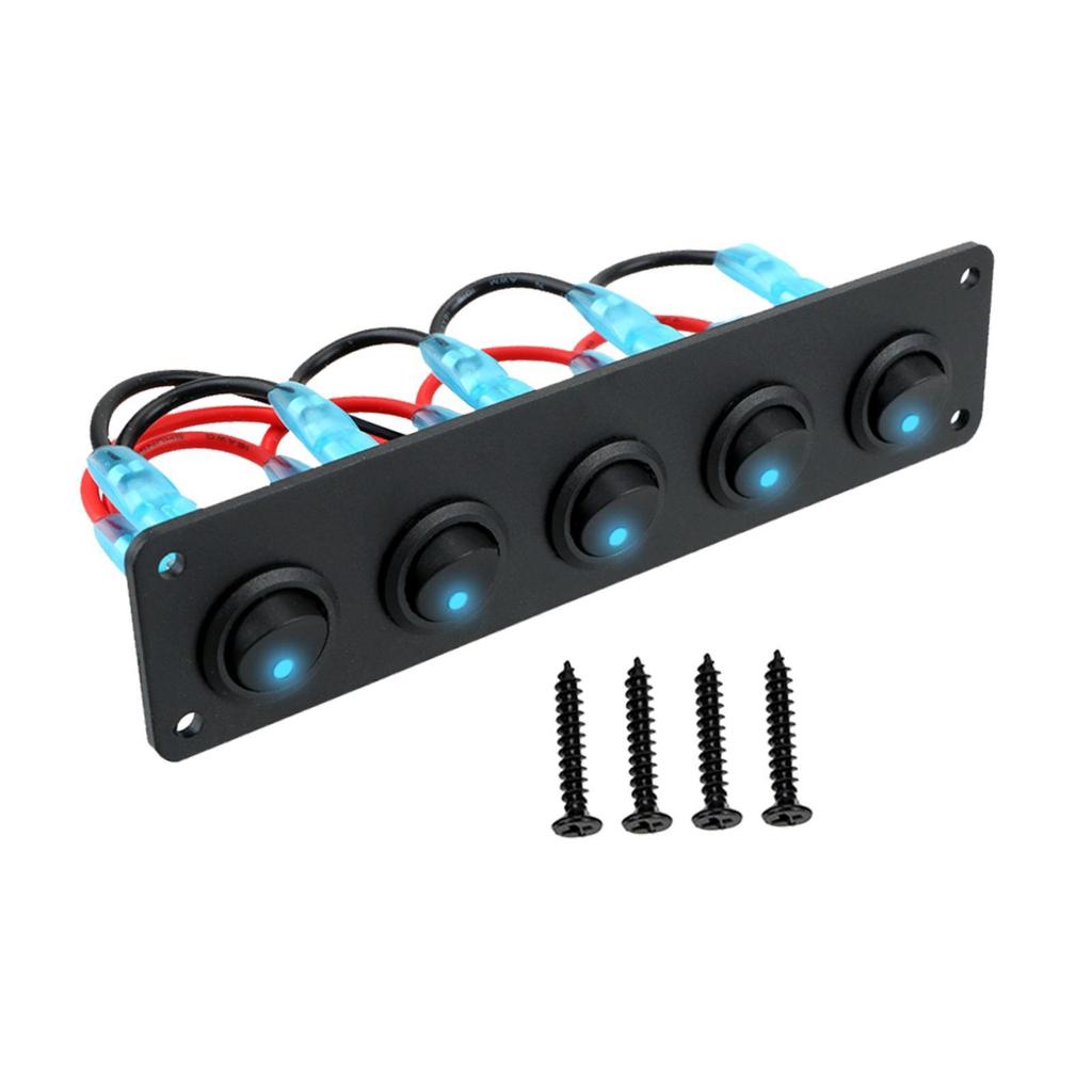 Rocker Switch Panel Easy to Install on Off Switch for Marine Buses Auto
