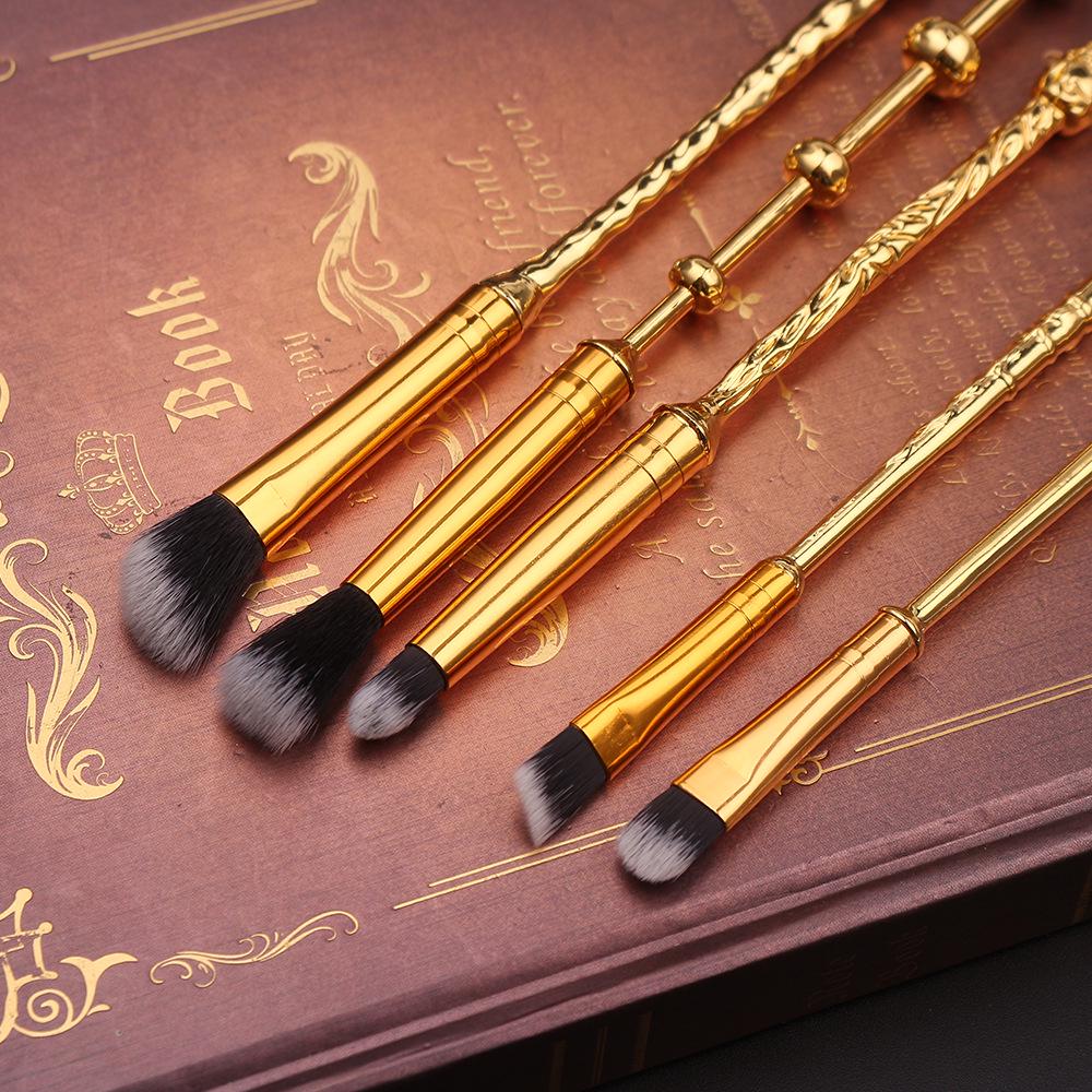 Harry Potter Metal Wand Makeup Brush Set - Hermione & Dumbledore Collection