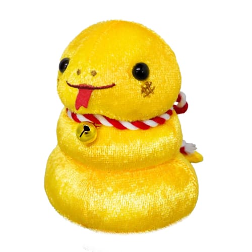 

Sanei Boeki 2025 Zodiac Hebimochi (Gold) W7 x D9 x H9.5cm Plush Toy