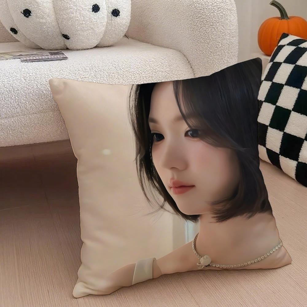 Actor Classic CChoi Ji Woo Cushion Cover Throw Pillow Cover Hidden Button Durable Polyester Chair Cushion